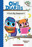 Front cover of the book 'Owl Diaries #09: Eva'S Big Sleepover (A Branches Book)' by Rebecca Elliott.