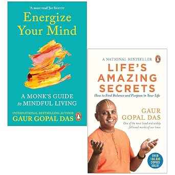 Gaur Gopal Das 2 Books Collection Set:- Life's Amazing Secrets: How To Find Balance And Purpose In Your Life, Energize Your Mind: Learn The Art Of Mastering Your Thoughts, Feelings And Emotions