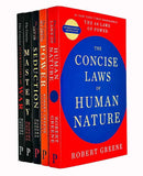 Robert Greene The Concise 5 Books Set (The Concise 48 Laws Of Power, The Concise Laws of Human Nature, The Concise Mastery, The Concise Art of Seduction & The Concise 33 Strategies Of War)