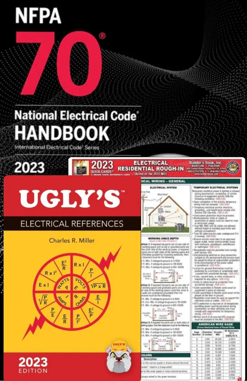 NFPA 70 National Electrical Code Handbook 2023 with NEC Quick Card and Ugly Electrical Reference