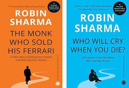 Robin Sharma 2 Books Collection Set [The Monk Who Sold His Ferrari & Who Will Cry When You Die?]