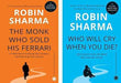Robin Sharma 2 Books Collection Set [The Monk Who Sold His Ferrari & Who Will Cry When You Die?]