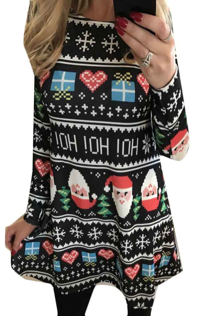 WSPLYSPJY Women's Long Sleeve Printing Christmas Santa Claus Dress Black XXL by Dr B S Patil (ISBN: 9788198661128)