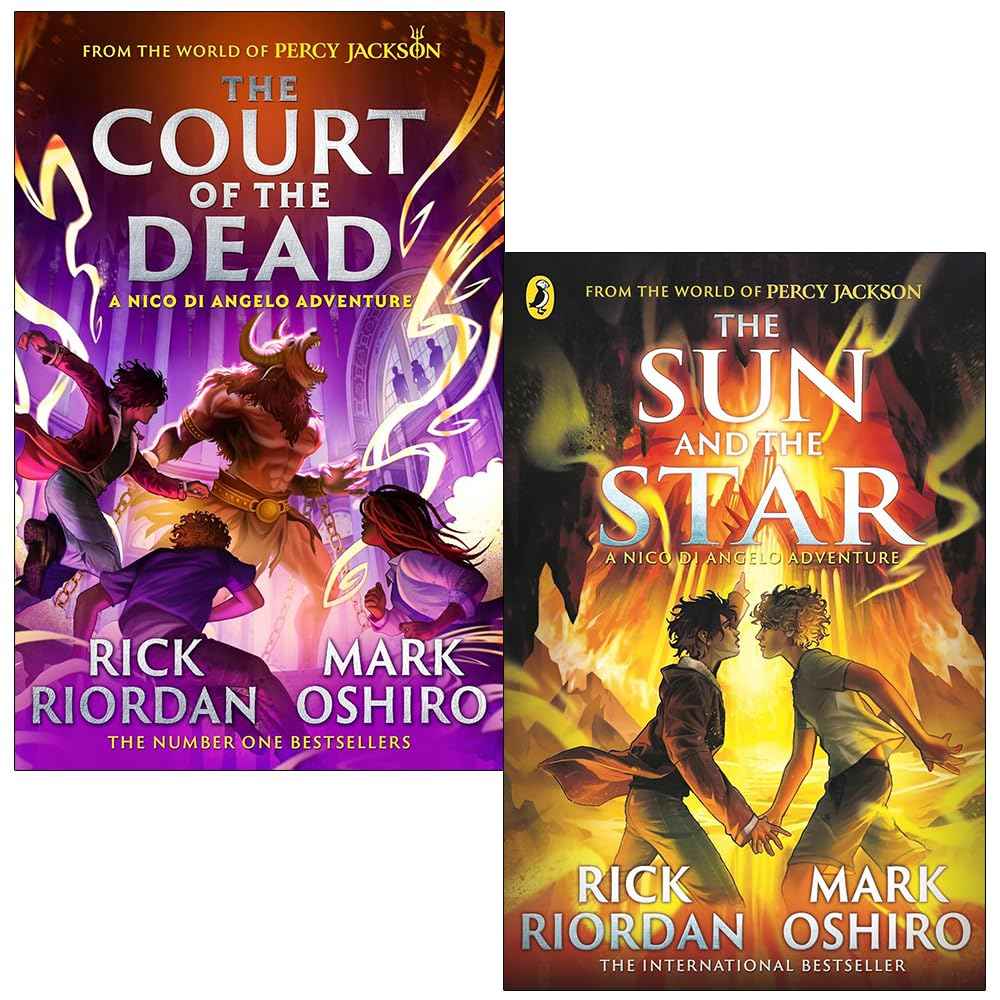 The Nico Di Angelo Adventures Series 2 Books Collection Set By Rick Riordan & Mark Oshiro (From the World of Percy Jackson: The Court of the Dead & The Sun and the Star)