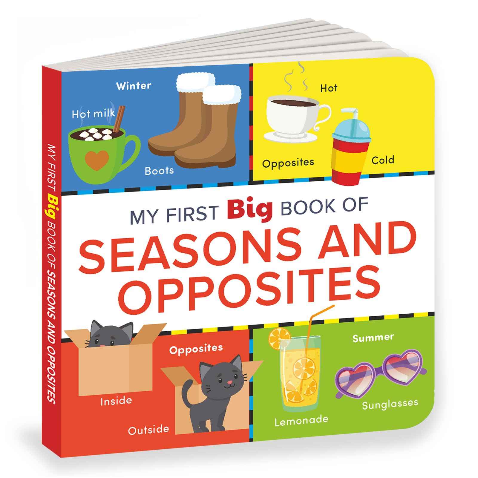 My First Big Book of Seasons & Opposites: Illustrated Board Book of Seasons and Opposites for PreSchool Kids, Toddlers | by Na - Board Book (ISBN: 9789815127454)