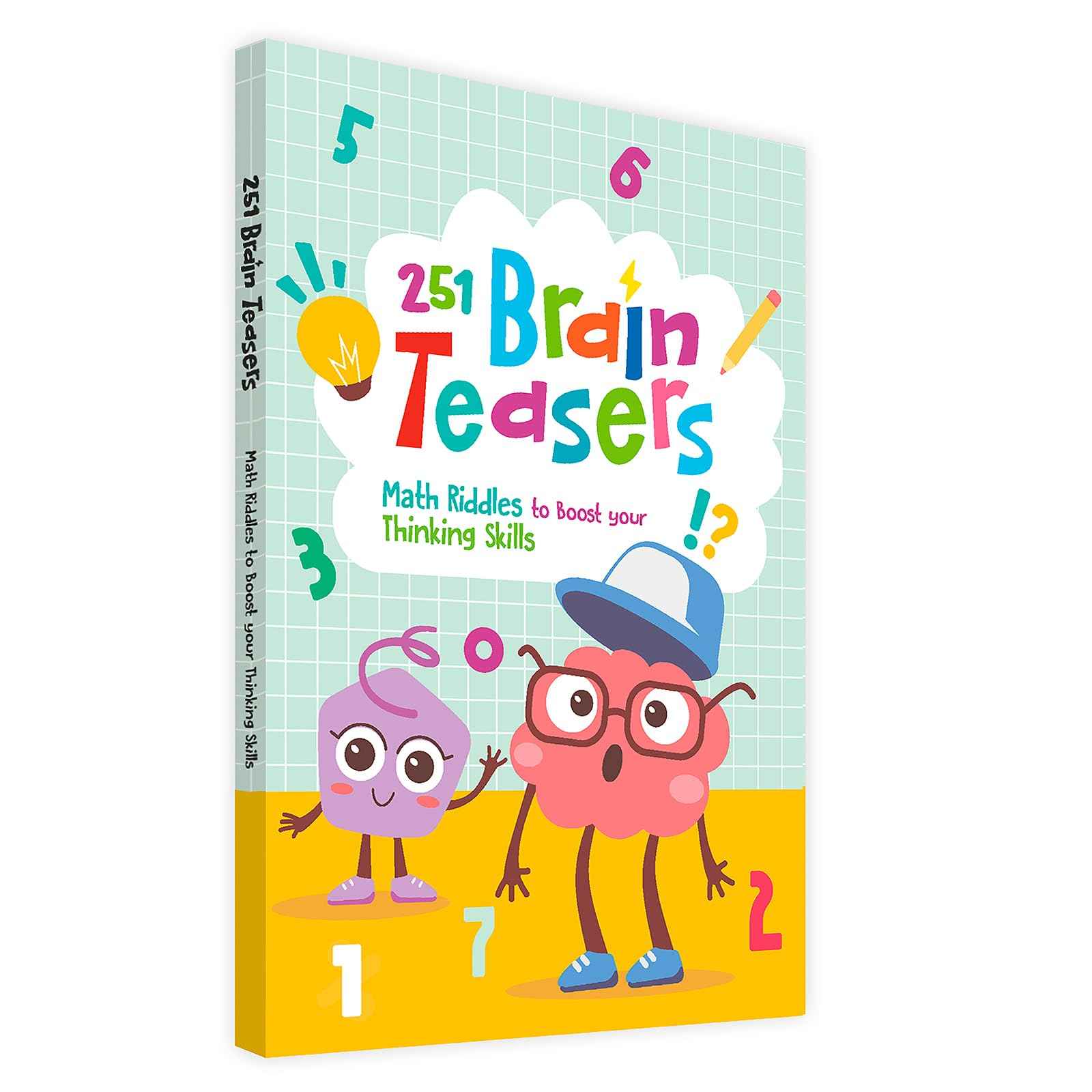 251 Brain Teasers: Math Riddles to Boost Your Thinking Skills: Number Puzzles, Picture Puzzles, Logic Puzzles and more | by Pengiun (ISBN: 9789815280173)