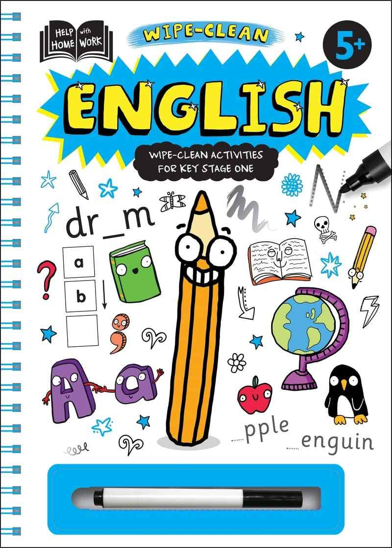 Help with Homework 5+: English (HWH Spiral Wipe-clean) by Na - Spiral Bound (ISBN: 9781789051254)