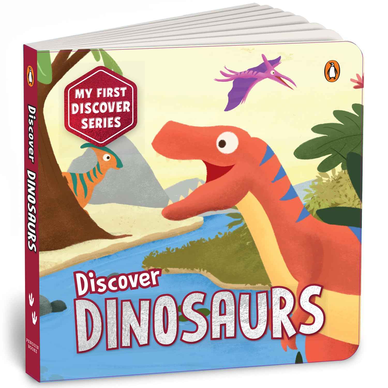 My First Discover Series: Dinosaurs: Fun and Interactive Dino Illustrated Board Book for Kids, Toddlers | Prehistoric Cr by Penguin - Board Book (ISBN: 9789815233544)
