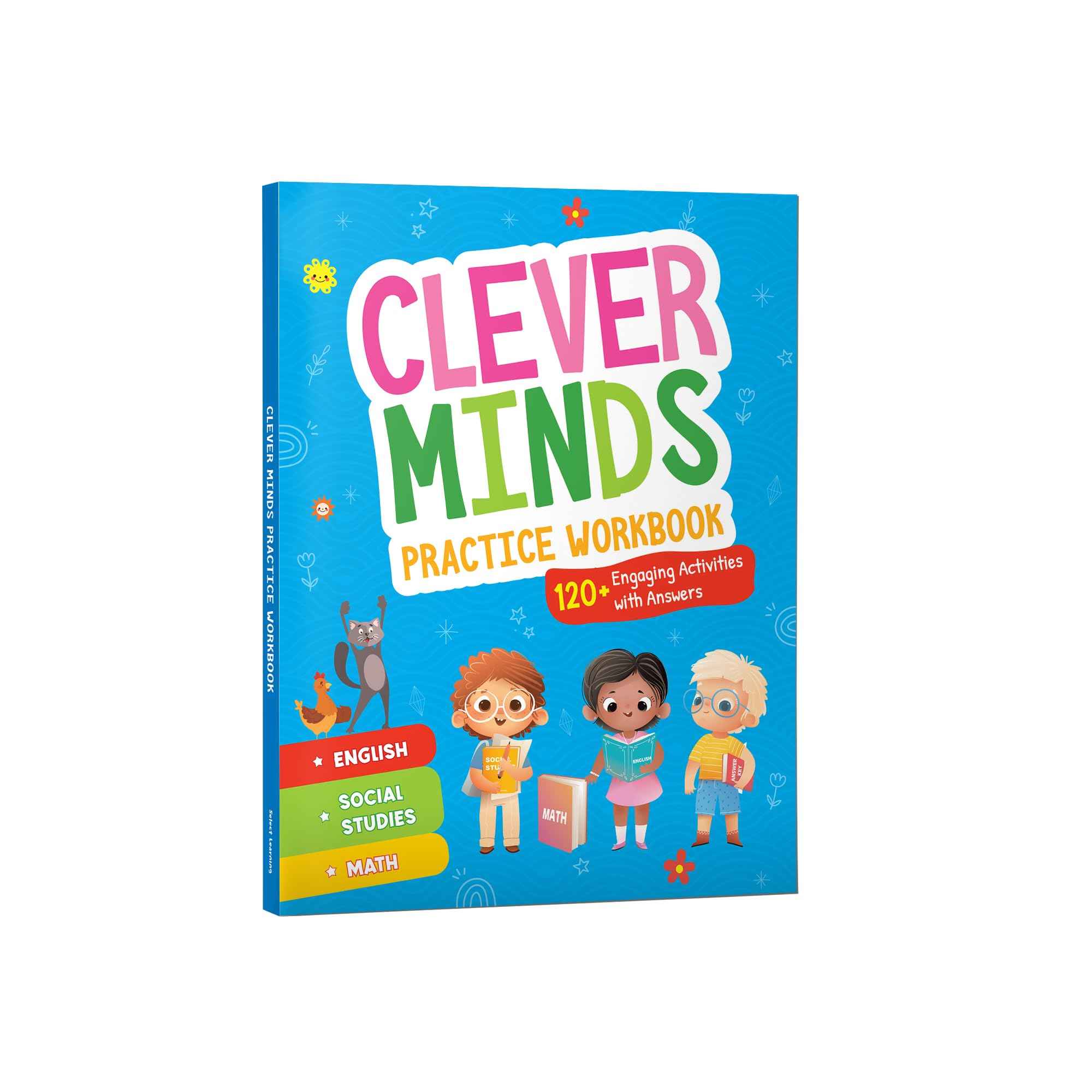 Clever Minds: Practice Workbook for Kids | English, Math, and Social Studies Activities | Reading, Writing, Grammar, Voc by Penguin Group (ISBN: 9789815323320)