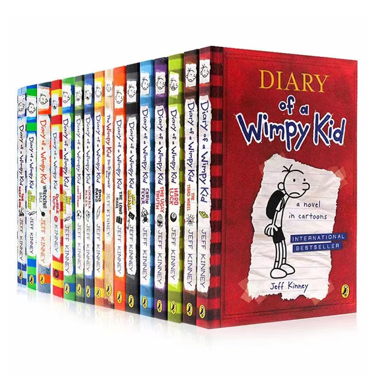Jeff Kinney Diary of a Wimpy Kid 1-16 Books Boxed Set, Complete Collection Series, Paperback Edition(1-16) NYBooksHub