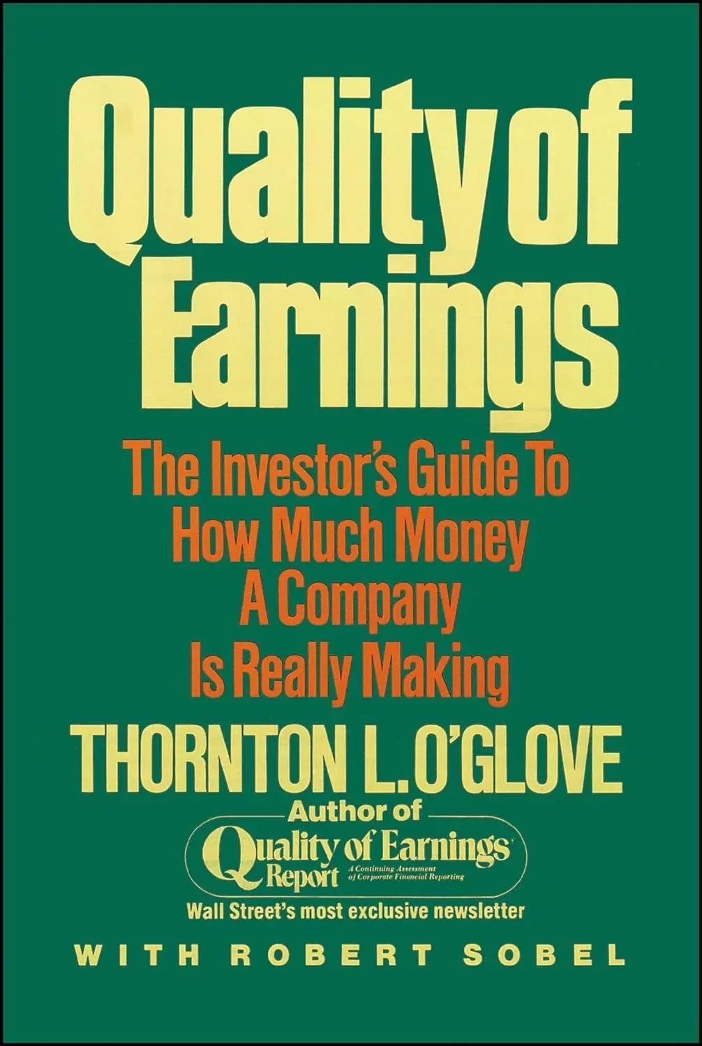 Quality Of Earnings (Paperback) image 1