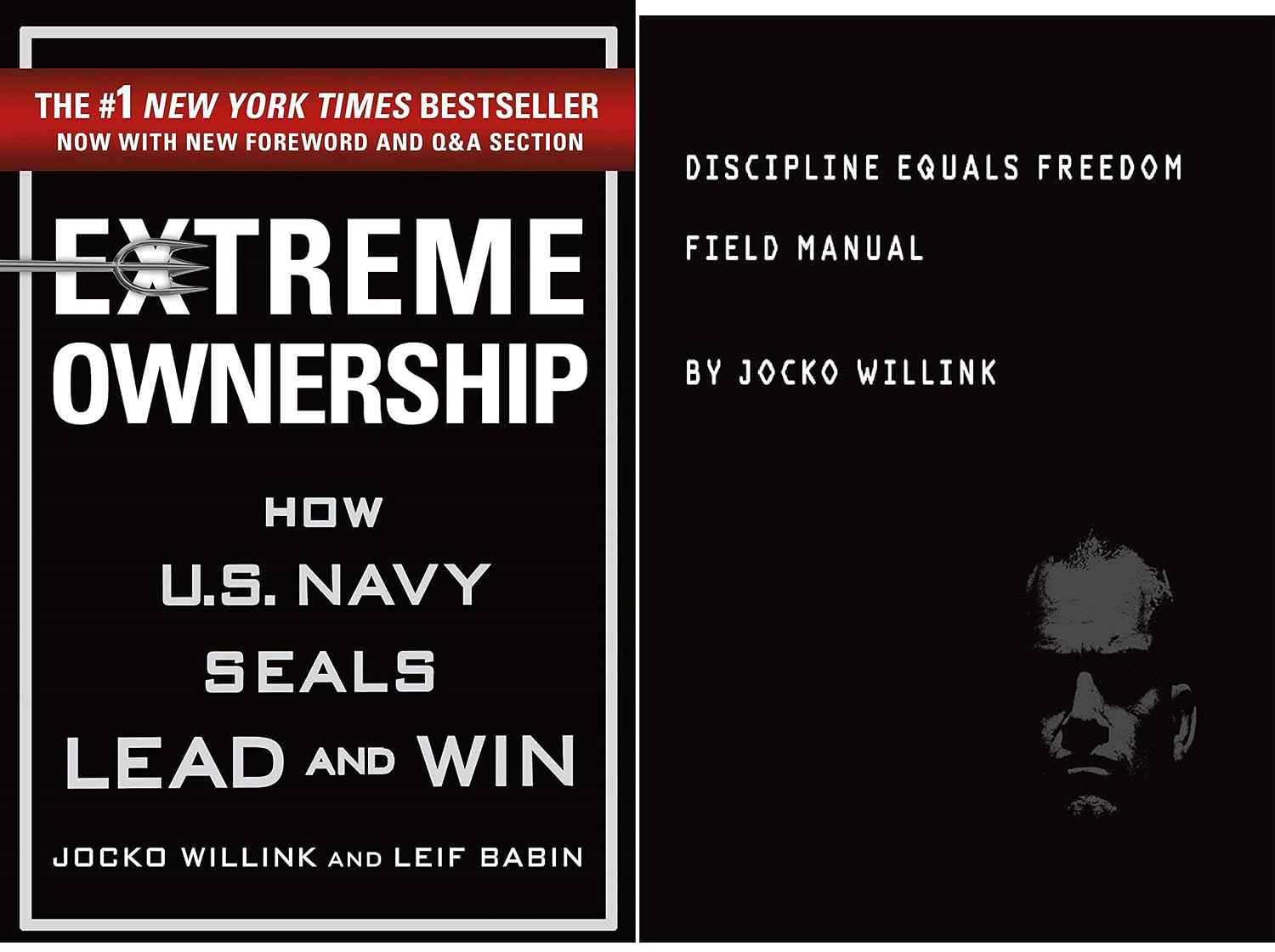 Byjocko Willink Extreme Ownership & Discipline Equals Freedom 2 Books Set By Jocko Willink Paperback