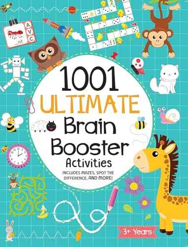 1001 Ultimate Brain Booster Activities for 4+ Years Old Kids | Enhance the Child Mind with Cognitive Excellence with Interactive Activity Book Paperback – 1 | 9788131958247