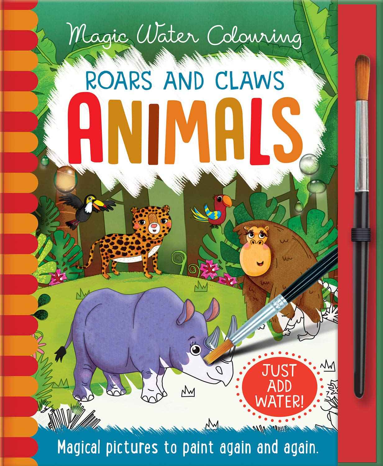 Roars and Claws - Animals (Magic Water Colouring) by Jenny Copper (ISBN: 9781787009622)