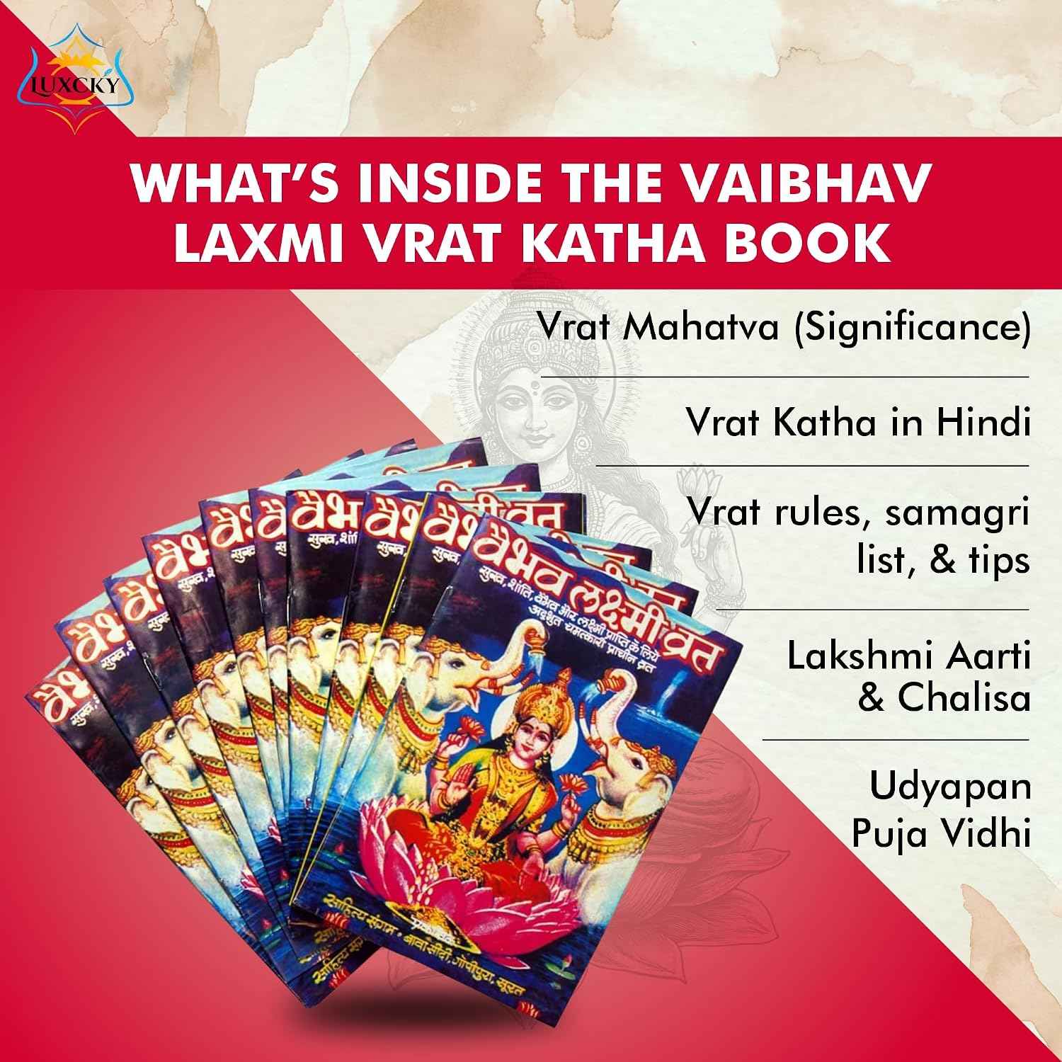 Gita Press Gorakhpur UP Achleshwar Books Vaibhav Laxmi Virat - Hindi(Pack of 11)