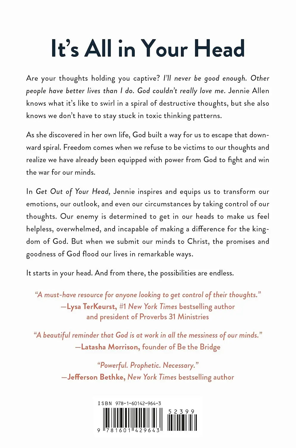Get Out of Your Head:  paperback image 2