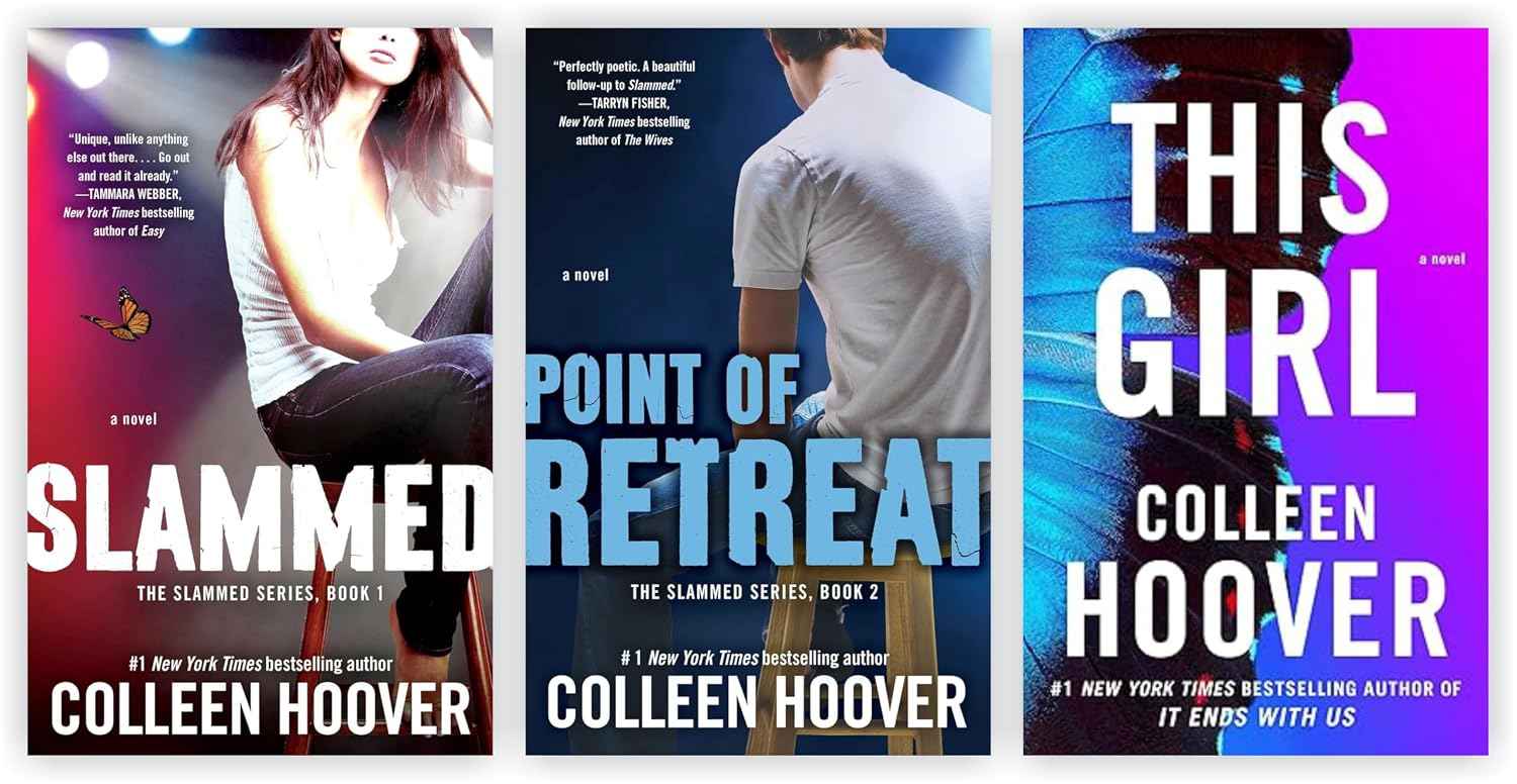 Colleen Hoover Slammed; Point Of Retreat & This Girl Book Combo
