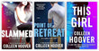 Colleen Hoover Slammed; Point Of Retreat & This Girl Book Combo