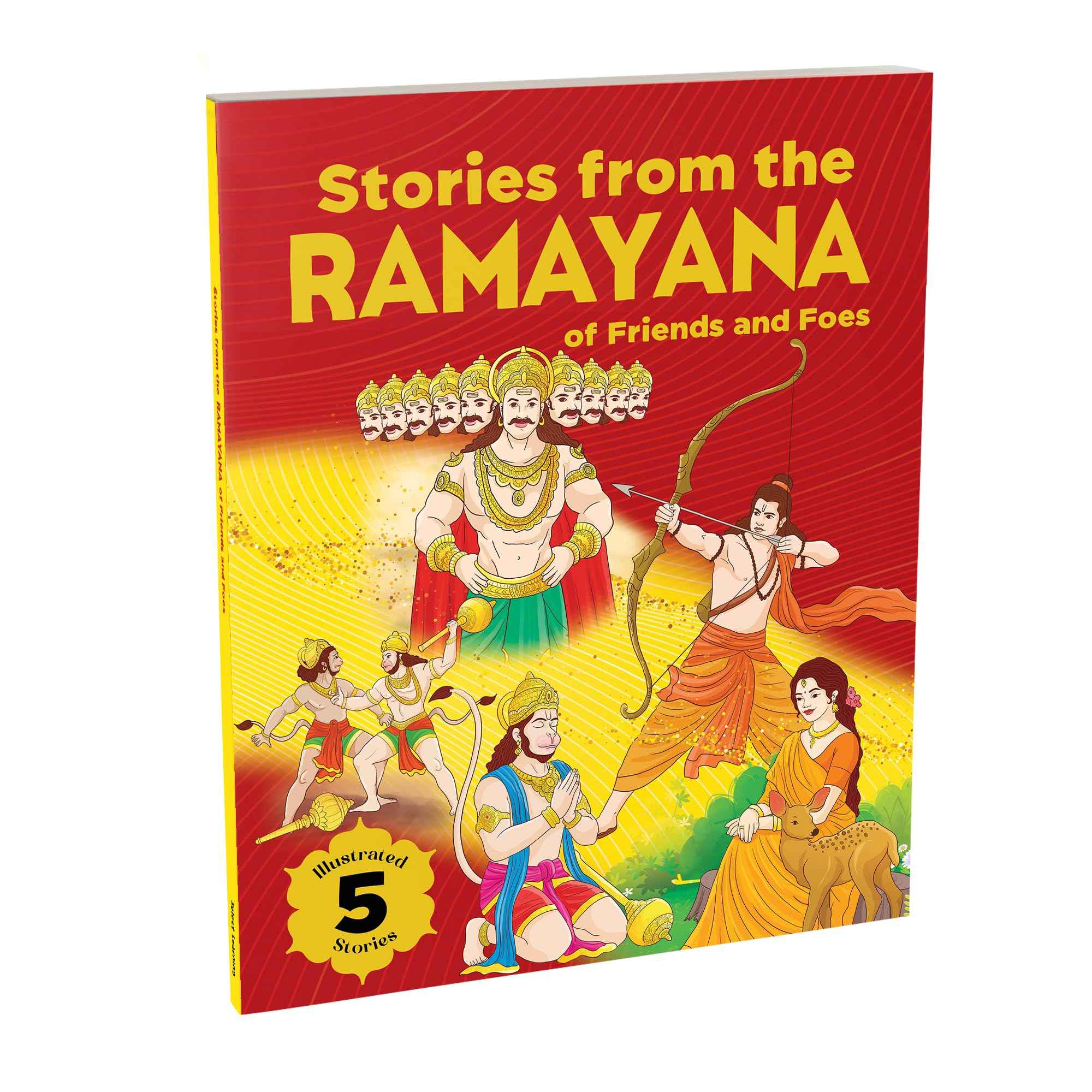 Stories from the Ramayana - of Friends and Foes: 5 Illustrated Tales of Hanuman, Rama, Sita, Lakshmana, and Ravana | Hin by Na (ISBN: 9789815351705)