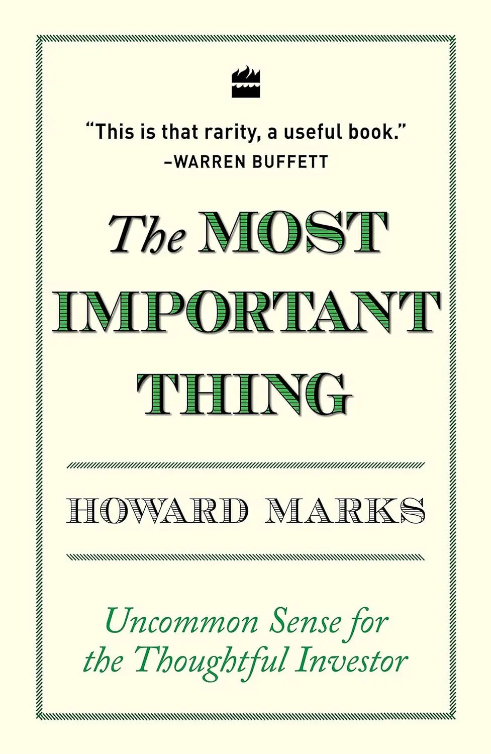The Most Important Thing ( Paparback ) image 1