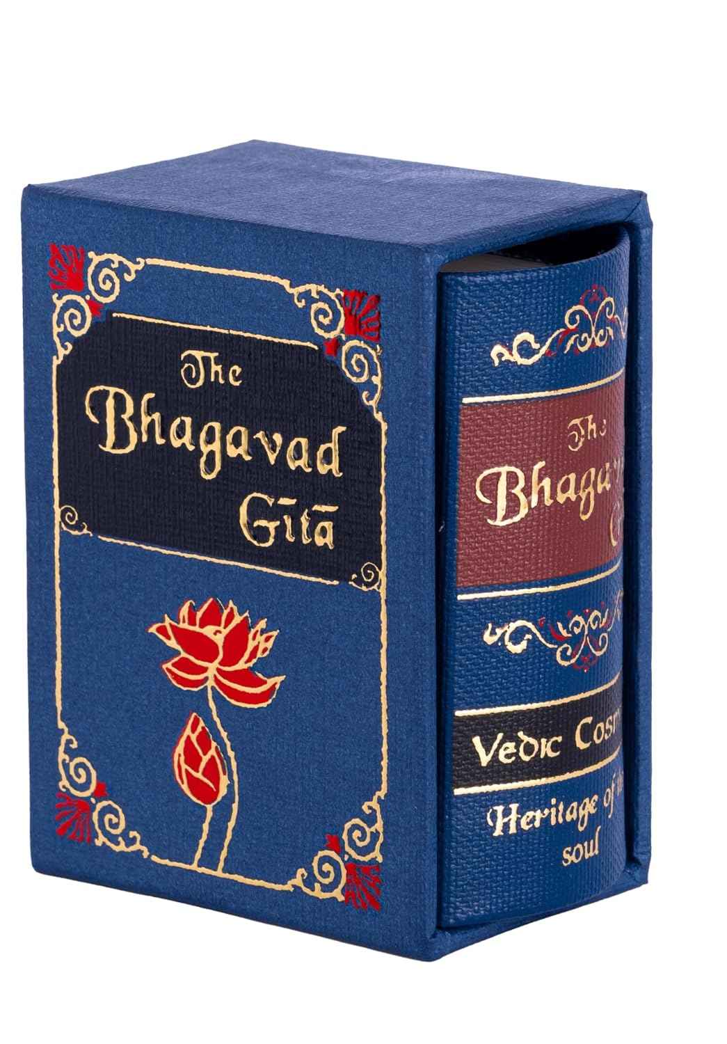 Bhagavad Gita Mini Book (H) (Foil Stamped, Miniature Sized 1.49 x 2.04", boxed)