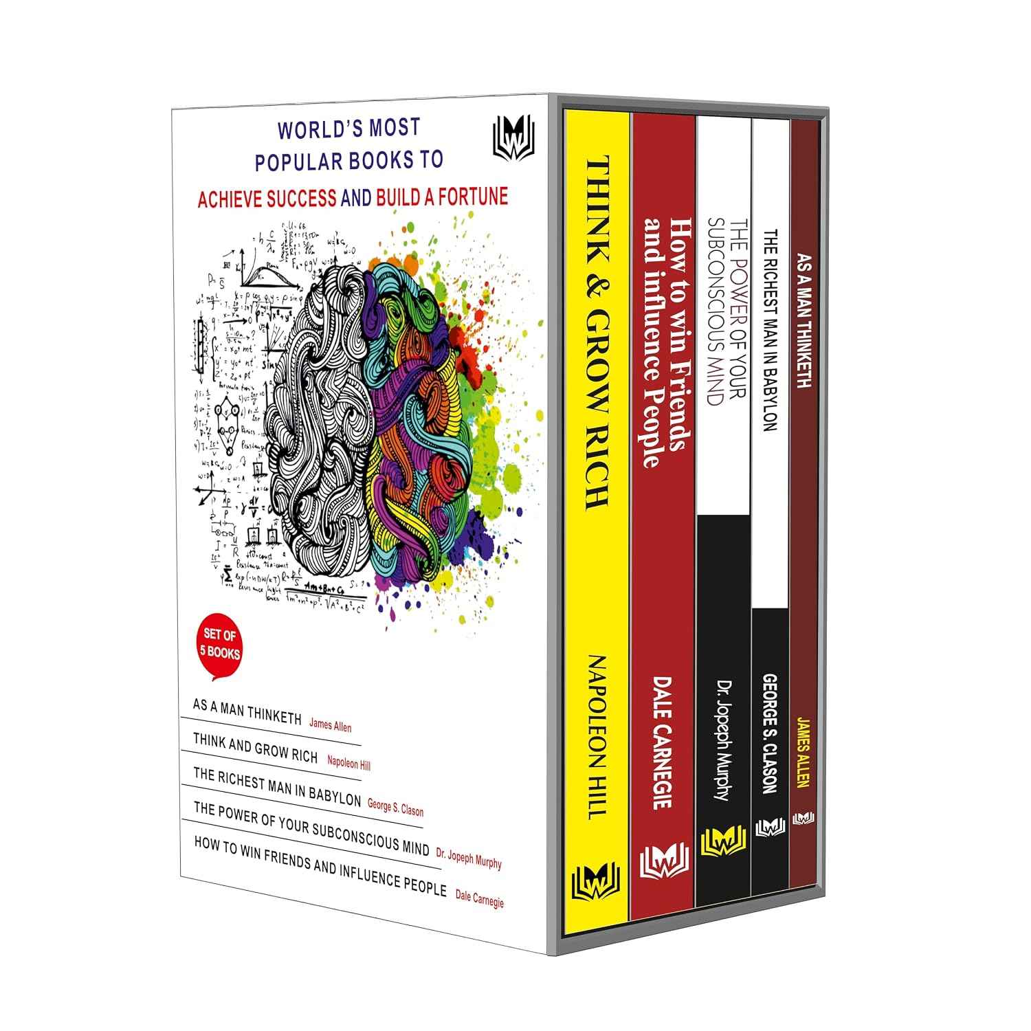 Books For Personal Growth (Set of 5 Books): Think and Grow Rich, How to Win Friends & Influence People, The Power of Your Subconscious Mind, As a Man Thinketh, The Richest Man In Babylon