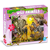 Wild Animals Puzzle Box for Kids - 100 Piece Jigsaw Puzzle | Travel & Wildlife Brain Games for Children Ages 6-12 | Educ by Brijbasi (ISBN: 9789365155365)
