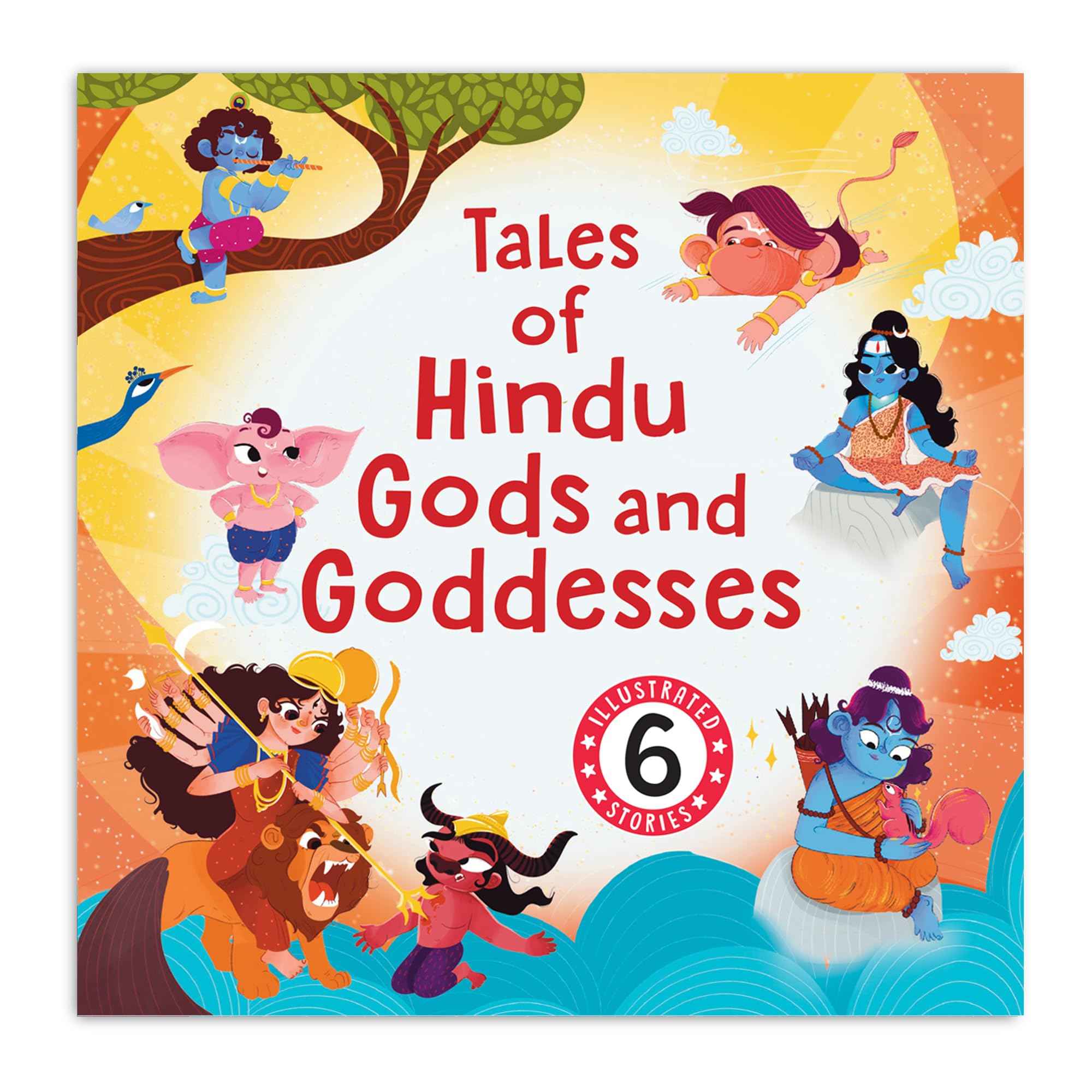 Tales of Hindu Gods and Goddesses Omnibus: Six Beautifully Illustrated Board Books Including Stories of Ganesha, Hanuman by Pengiun - Board Book (ISBN: 9789815280258)
