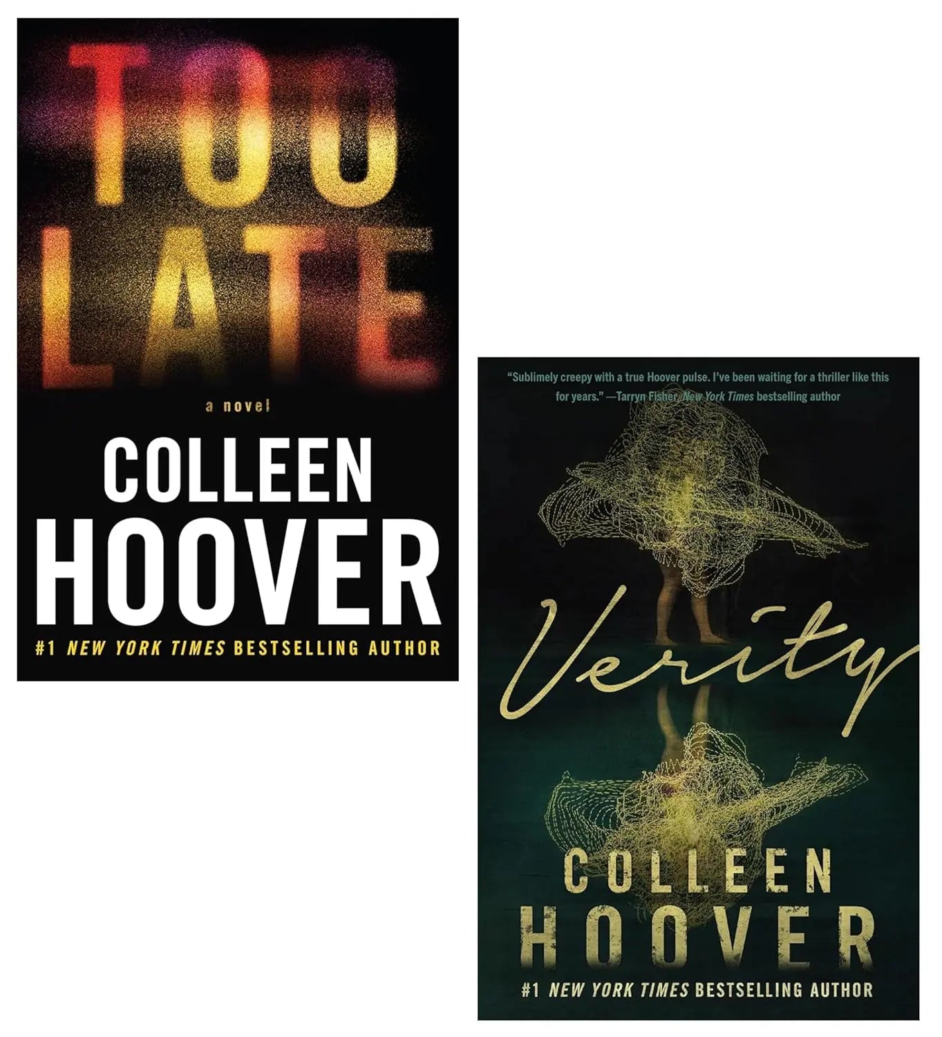 Front cover of Colleen Hoover Bestselling 2 Books Collection Verity and Too Late at Nybookshub