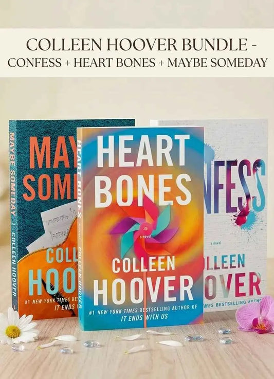 Colleen Hoover Sweet Romance Escape Bundle – Confess + Heart Bones + Maybe Someday | 3-Book Set