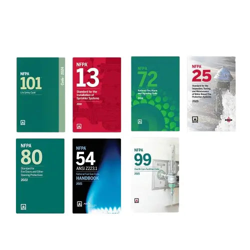 Complete NFPA Fire and Life Safety Compliance Code Set NFPA 101 13 72 25 80 54 99