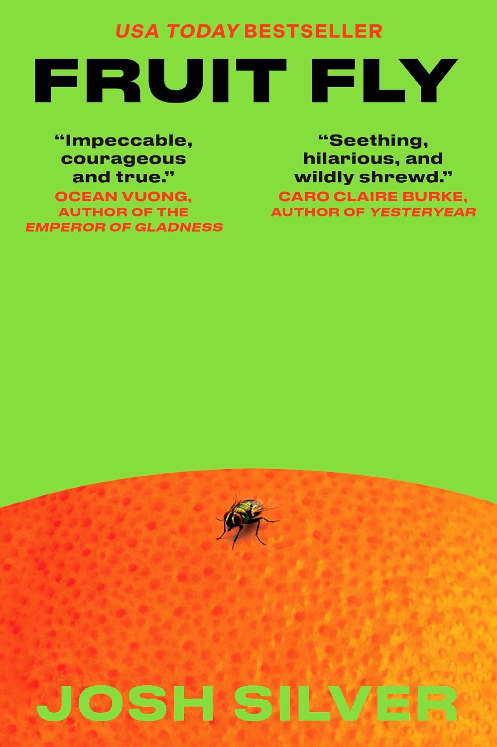 Front cover of the paperback novel 'Fruit Fly: A Novel' by Josh Silver, published by Crooked Lane Books