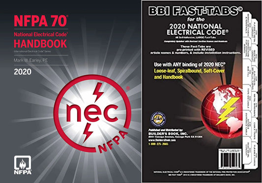 NEC 2020 Handbook NFPA 70 with BBI Fast Tabs Electrical Code Book