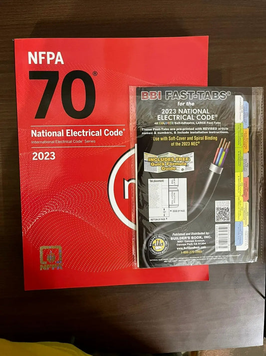 NEC 2023 National Electrical Code NFPA 70 with BBI Fast Tabs Electrical Code Book