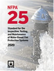 NFPA 25 Inspection Testing Maintenance Water Based Fire Protection Systems 2020 Edition Code Book