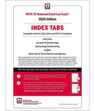 NFPA 70 NEC 2026 Spiral Code Book + Official Color-Coded Index Tabs Combo Set