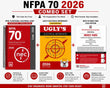 NFPA 70 NEC 2026 Spiral Code Book + Ugly's Electrical References 2026 + Official Index Tabs 3-Piece Combo Set