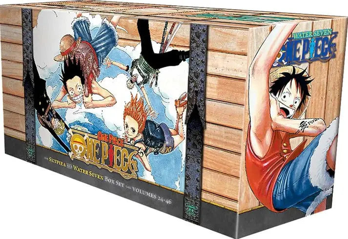 One Piece manga volumes 24 to 46 individual books bundle covering Skypiea and Water 7 arcs by nybookshub