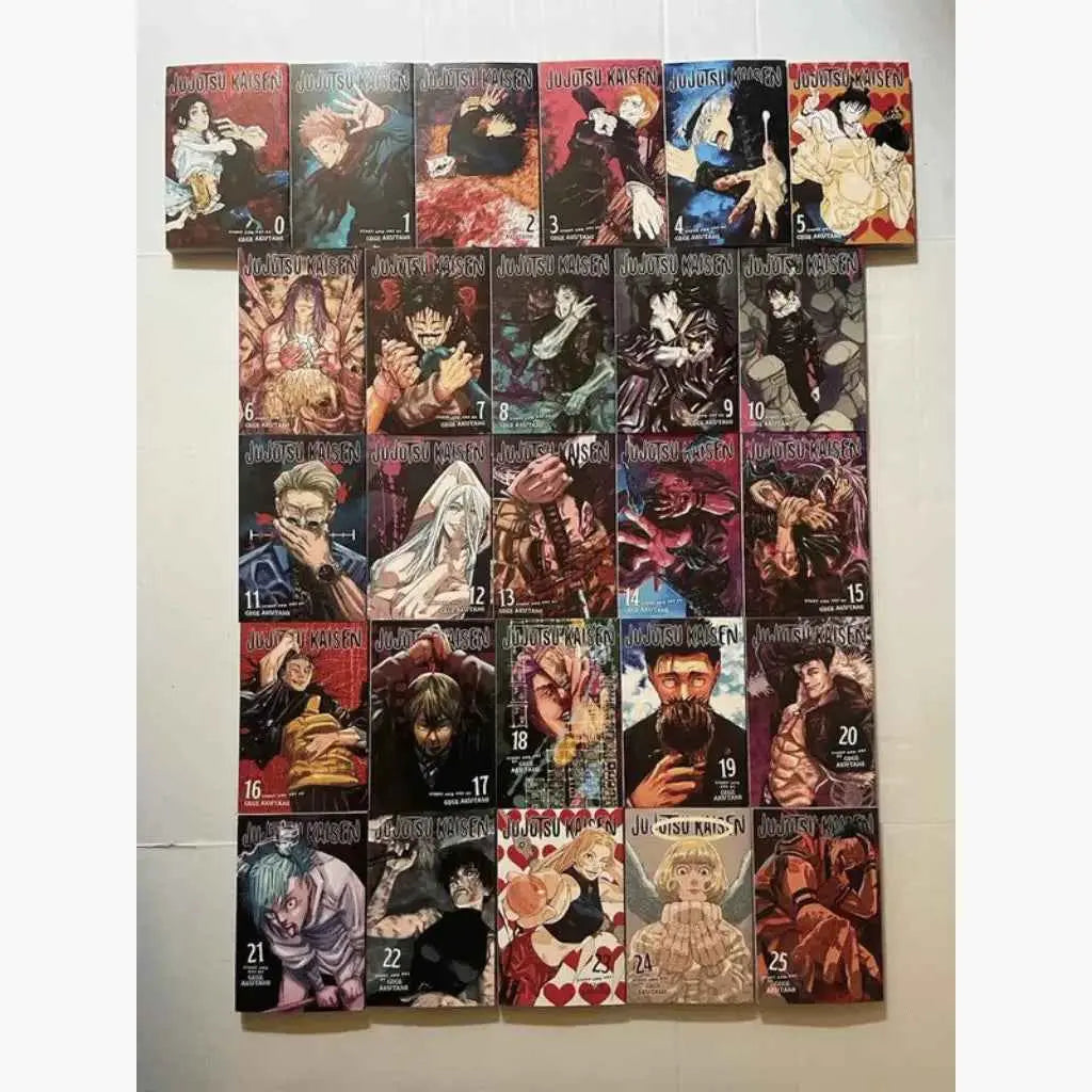 Jujutsu Kaisen Manga Vol 0-25 English Set + Free Poster | Paperback