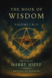 Book cover of 'The Book of Wisdom' by Harry Jozef with a mystical design featuring an eye and pentagram.