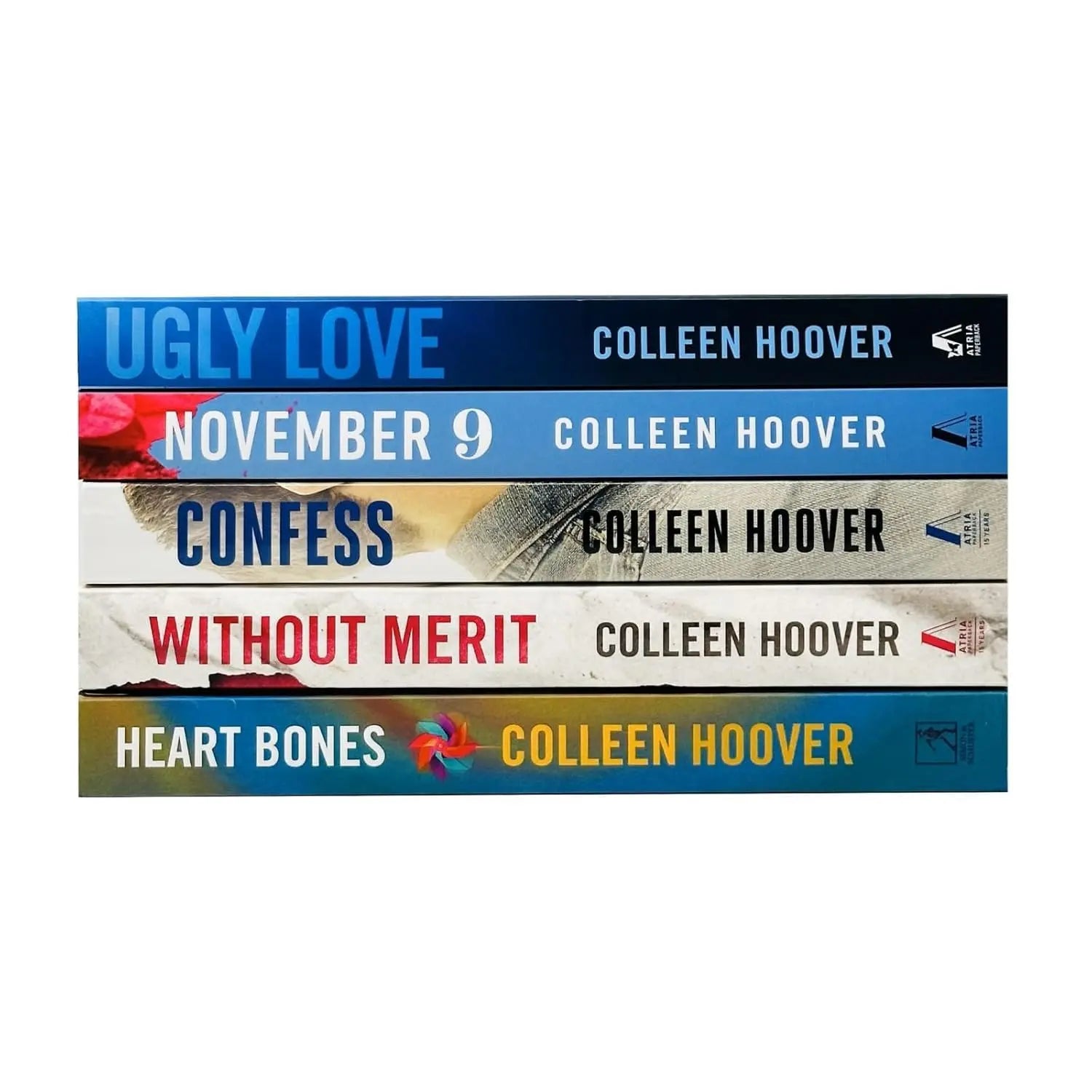 Front cover of Colleen Hoover 5 Books Collection Set featuring Ugly Love and November 9 at Nybookshub