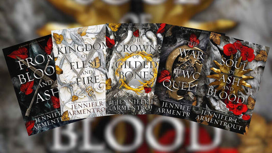 (Combo of 5) A Kingdom of Flesh and Fire + From Blood and ash + Crown of Gilded Bones + The War of Two Queens + A Soul of Ash and Blood(5 books) PaperbackÐ  by Jennifer L Armentrout