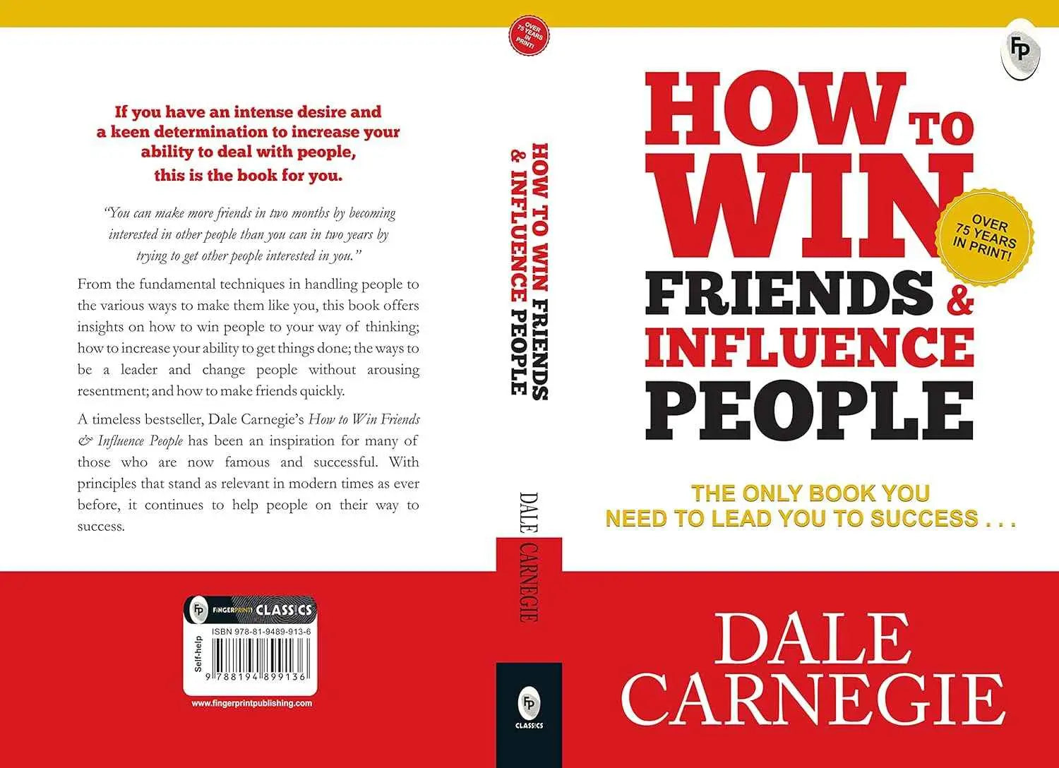 How To Win Friends & Influence People – Dale Carnegie Paperback |9788194899136|