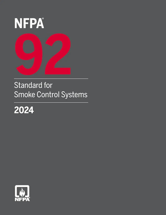 Front cover of NFPA 92: Standard for Smoke Control Systems 2024 Edition at Nybookshub