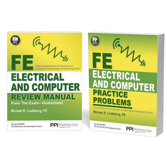 PPI FE Electrical and Computer Review and Practice Bundle – Lindeburg PE |9781591264491 & 9781591264507|