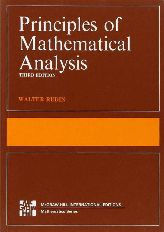 Principles of Mathematical Analysis by Walter Rudin book cover at Nybookshub