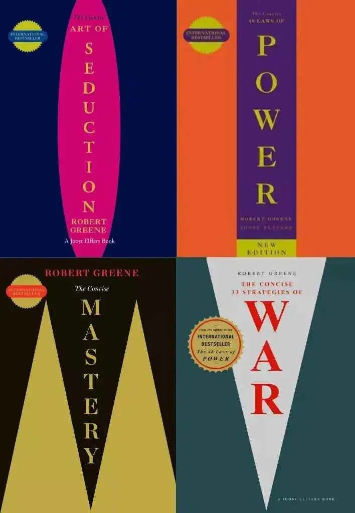 Robert Greene 4 Book Set Concise Edition – Power, Mastery, Seduction, War [PB]