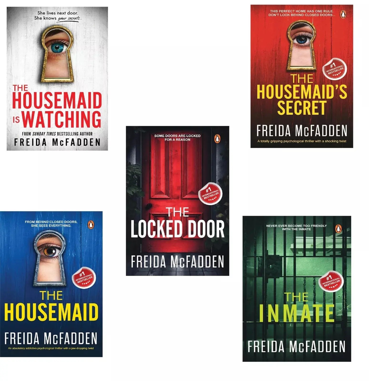 The Housemaid Watching Series 5 Book Collection Set by Freida McFadden  : paperback image 1