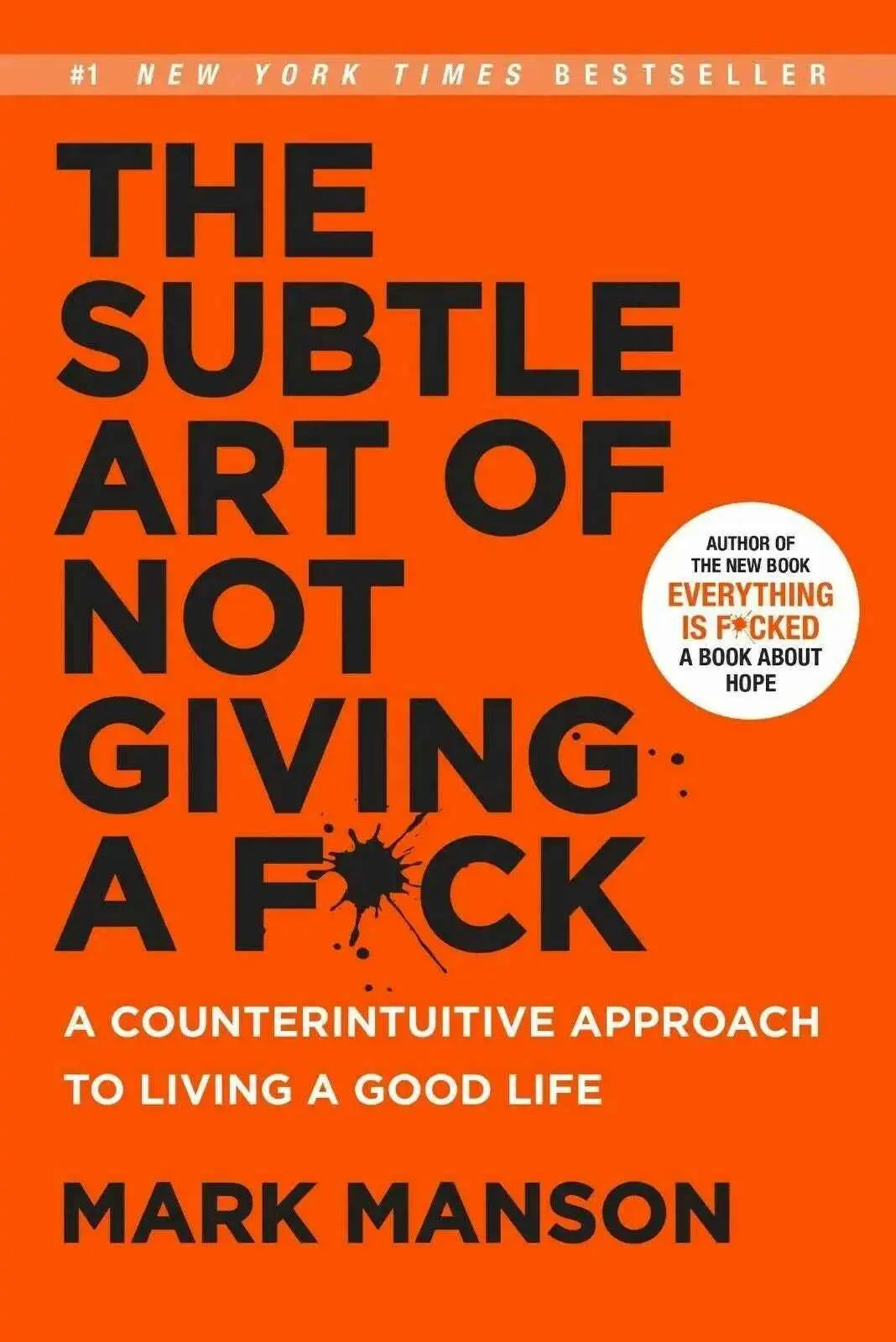 Mark Manson Book Set: The Subtle Art of Not Giving a Fck & Everything is Fcked – Boxed Edition