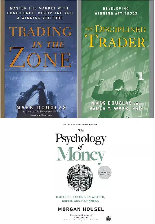 Trading in Zone Disciplined Trader & psychology of money books set -paperback image 1